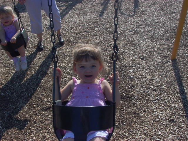 Emily swinging more