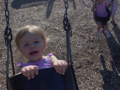 Erica swinging ...