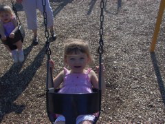Emily swinging more